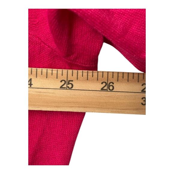 Lane Bryant Sweater Size 26/28 Hot Pink Button Front Long Sleeve Cardigan Casual - Picture 10 of 12